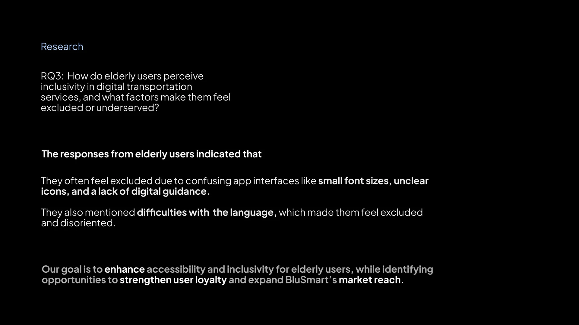 Senior Mode on BluSmart case study, slide 15 of 64