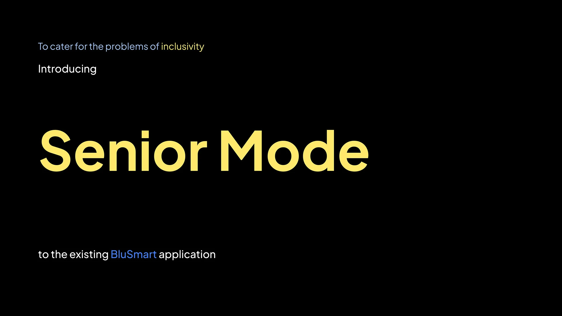 Senior Mode on BluSmart case study, slide 37 of 64
