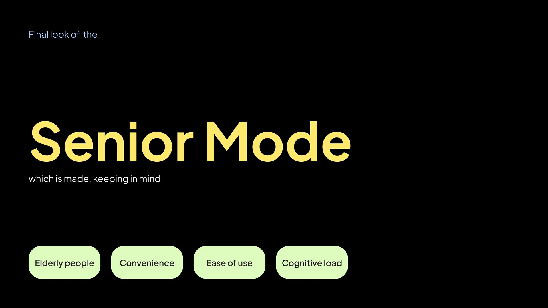 Senior Mode on BluSmart case study, slide 48 of 64