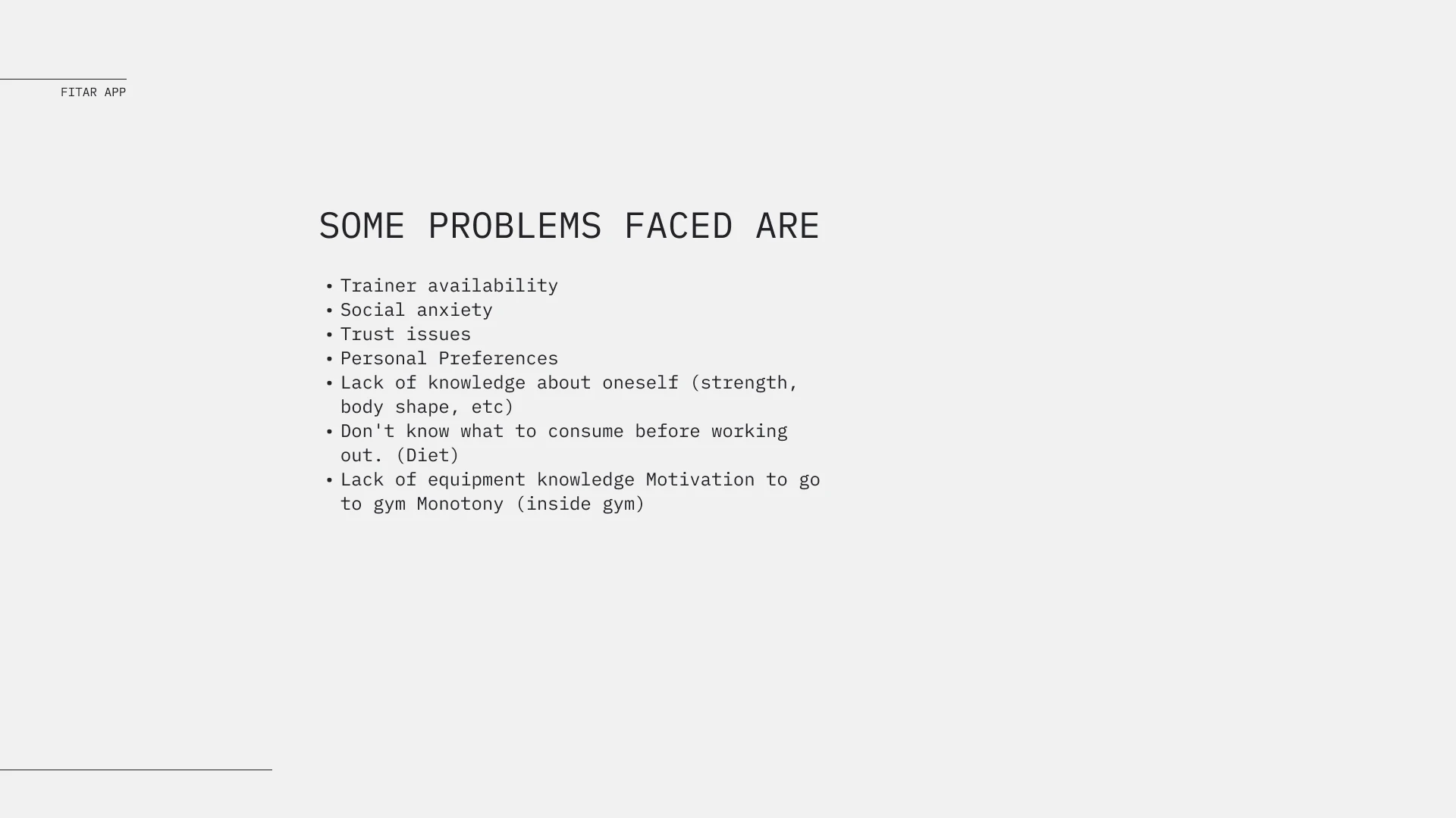 FitAR case study, slide 6 of 22