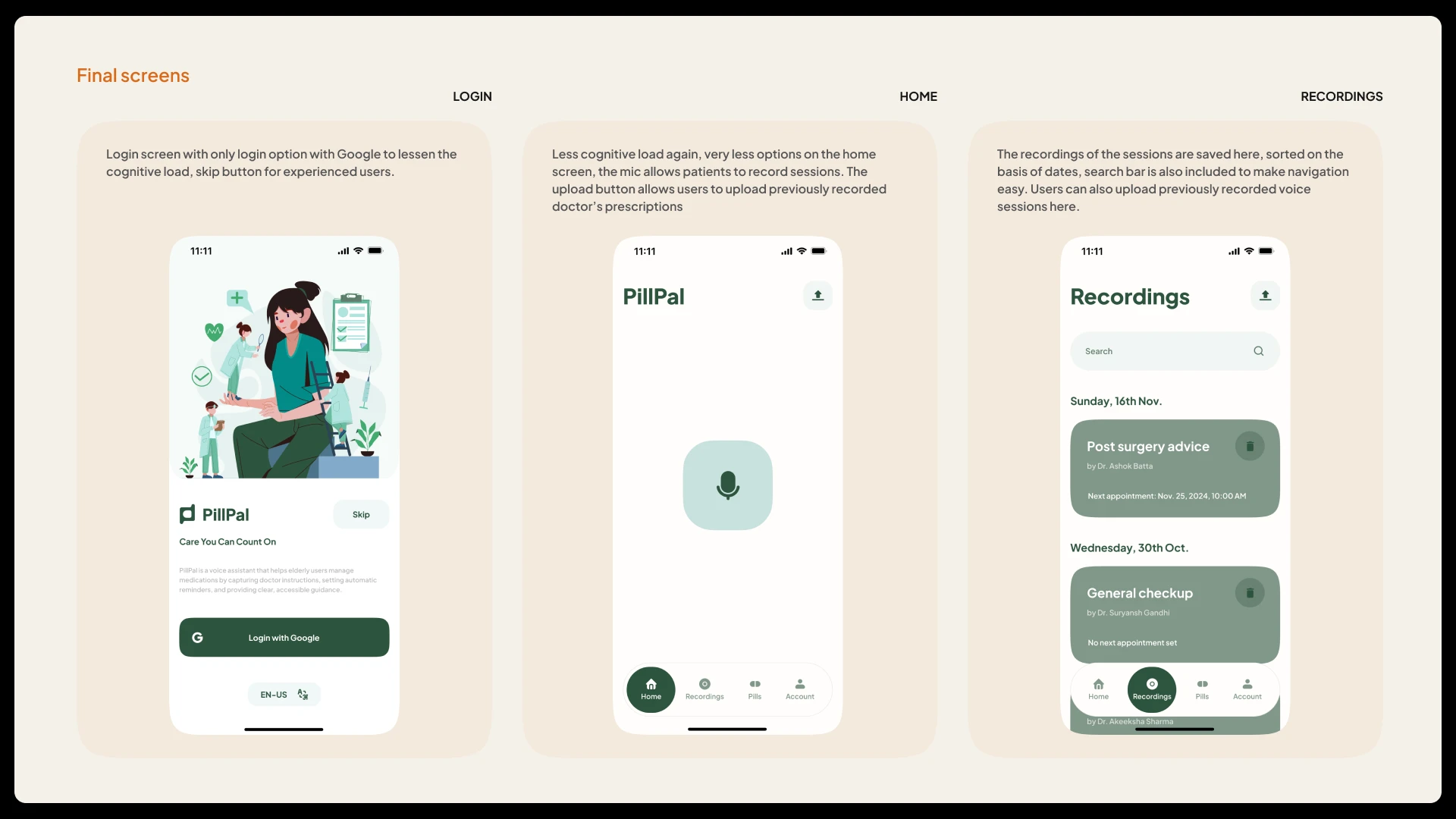 PillPal case study, slide 37 of 52