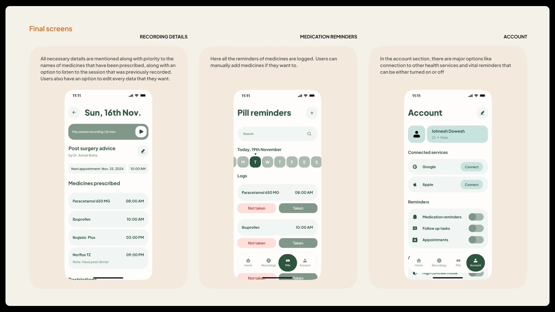 PillPal case study, slide 38 of 52