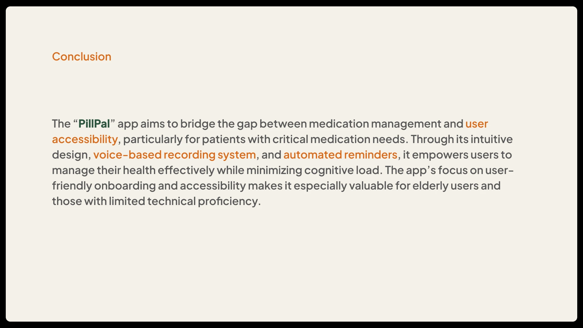 PillPal case study, slide 51 of 52