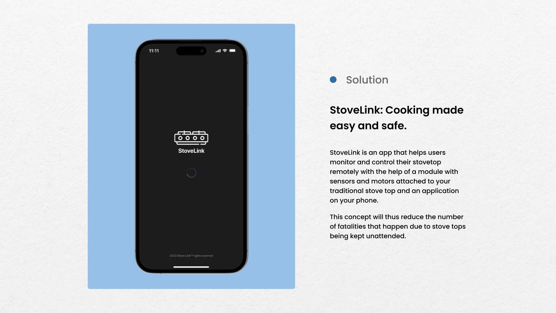 StoveLink case study, slide 3 of 21