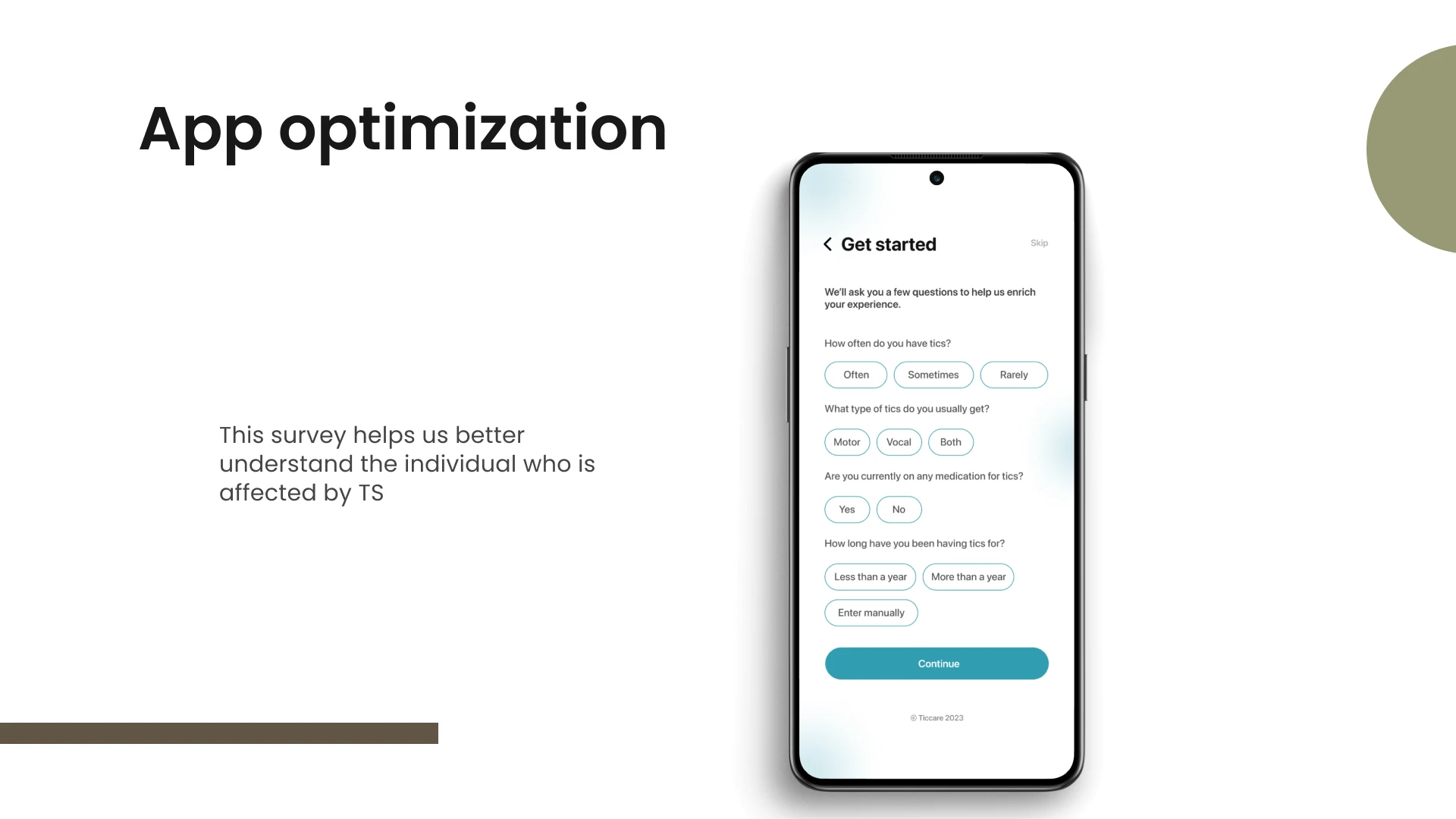 Ticcare case study, slide 25 of 36