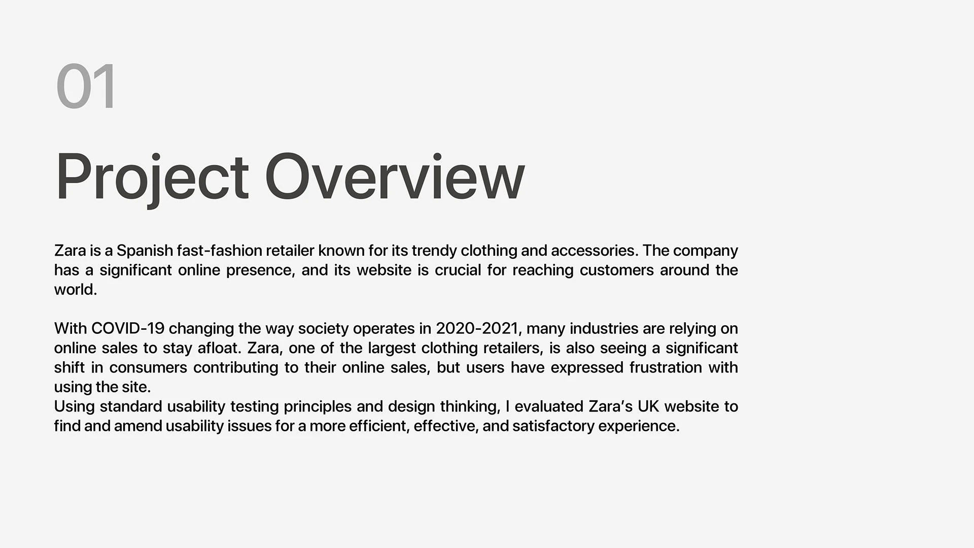 Zara case study, slide 4 of 33