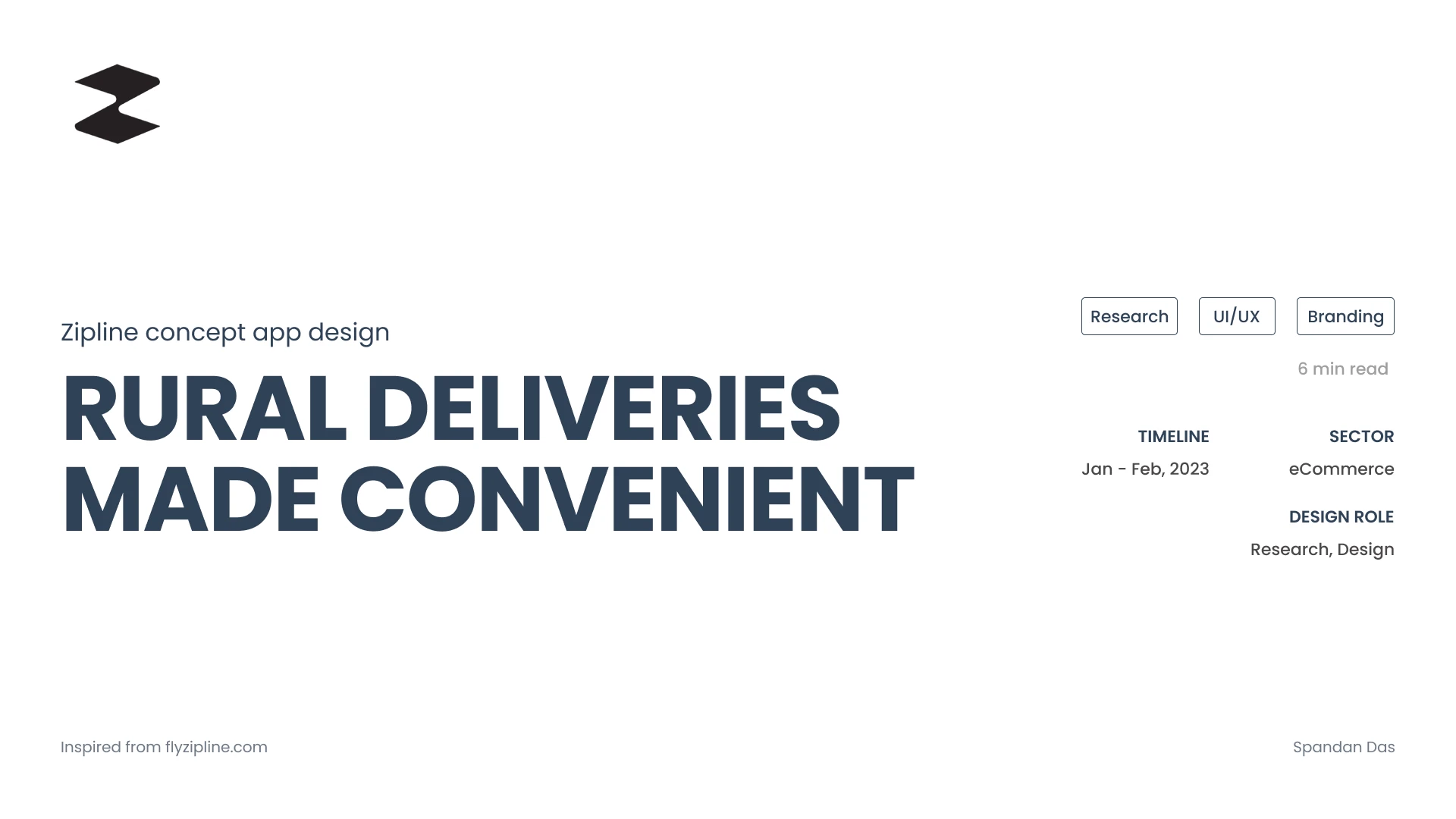 Zipline case study, slide 1 of 12